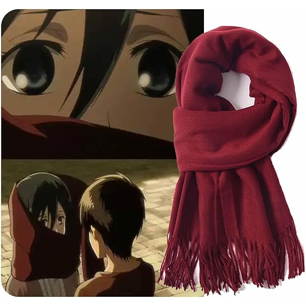 Amazon.co.jp: [ASHN] 進撃の巨人 マフラー 兵長 ミカサ スカーフ